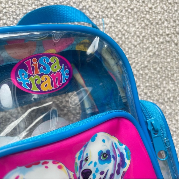 Lisa Frank Spotty Dotty Dalmatian Dog Puppy Clear Mini Backpack Polka Dots FLAWS - Picture 4 of 13